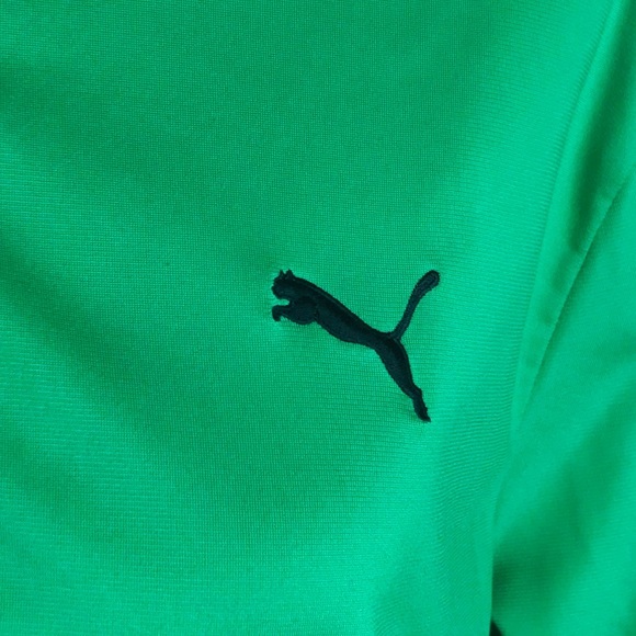 Puma Track Sweatshirt, Green, Black, Size Medium - Picture 5 of 10